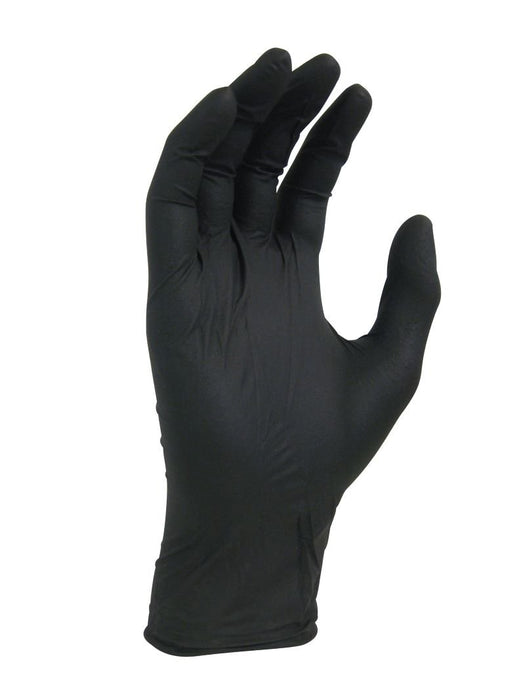 Heavy duty Black Nitrile disposable gloves