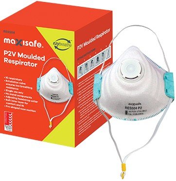 P2 MOULDED RESPIRATOR MASK WITH VALVE (BOX 10)