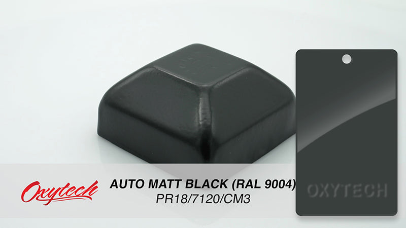 RAL 9004 AUTO MATT BLACK colour sample panel
