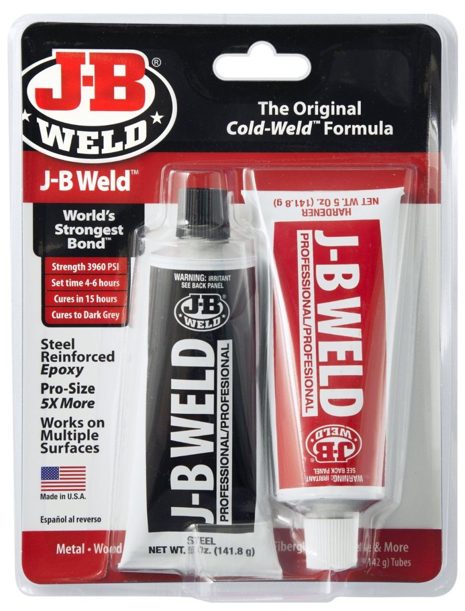 JB Weld metal filler — Oxytech Powder Coatings