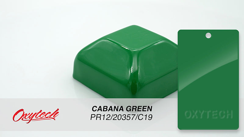 CABANA GREEN colour sample panel