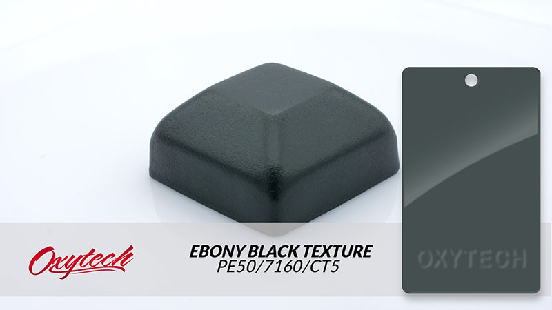 EBONY BLACK TEXTURE colour sample panel