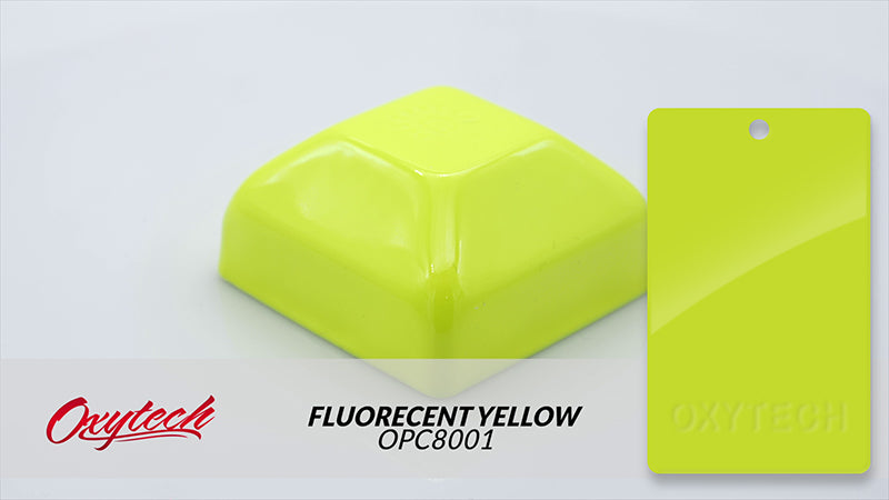 FLUORESCENT NEON YELLOW colour sample panel