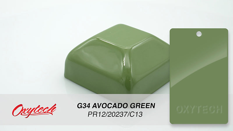 G34 AVOCADO GREEN colour sample panel