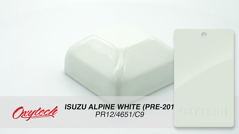 ISUZU ALPINE WHITE (PRE-2013) colour sample panel