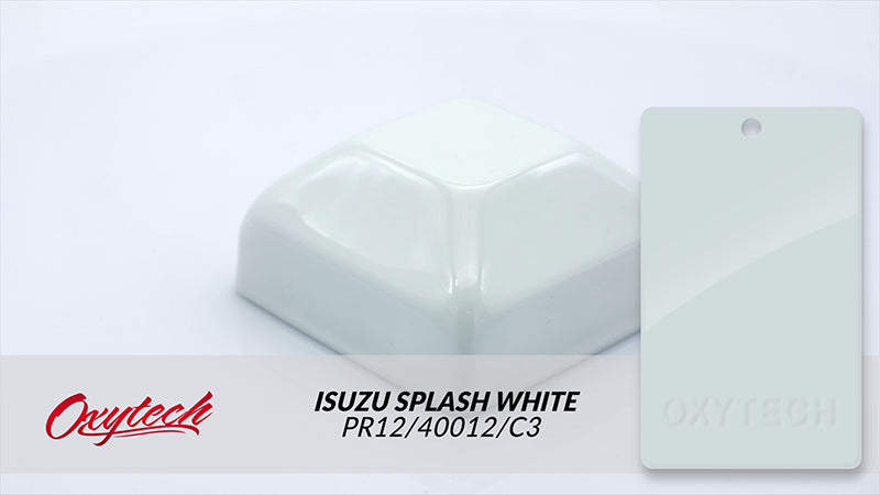 ISUZU SPLASH WHITE colour sample panel