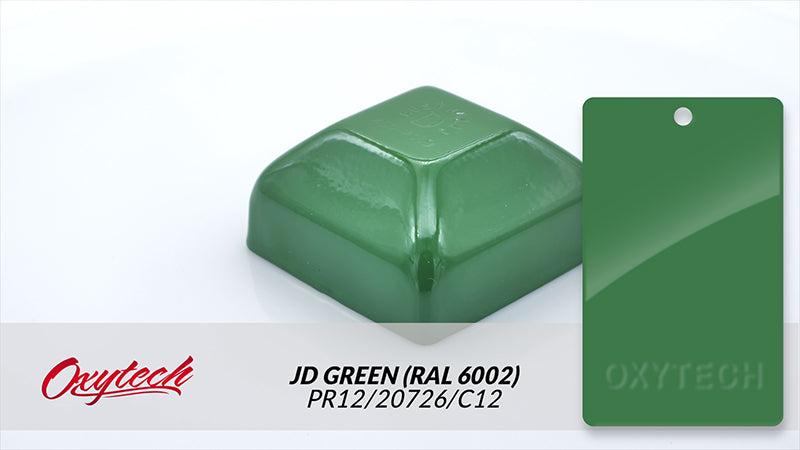 JD GREEN GLOSS (RAL 6002) colour sample panel