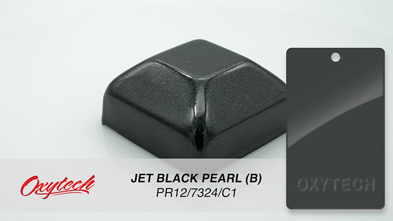 JET BLACK PEARL colour sample panel