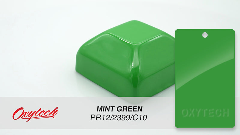 MINT GREEN GLOSS colour sample panel