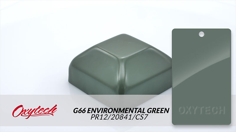 G66 ENVIRONMENTAL GREEN SATIN colour sample panel