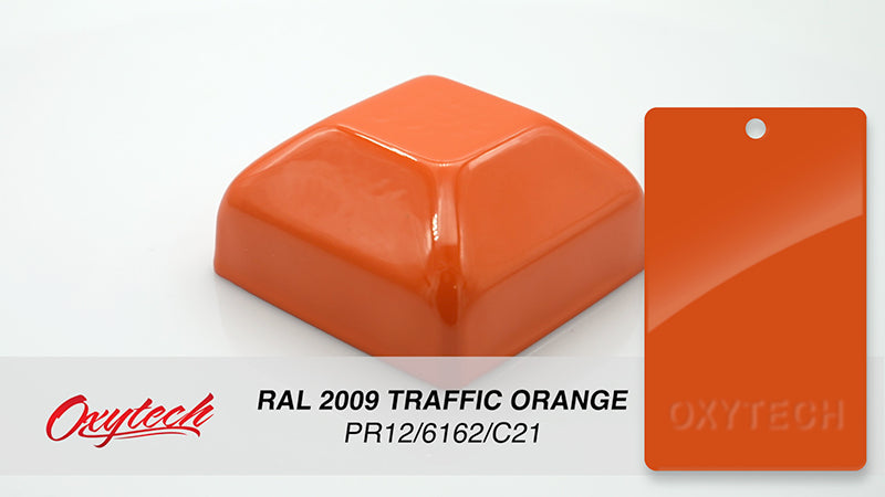 RAL 2009 TRAFFIC ORANGE colour sample panel