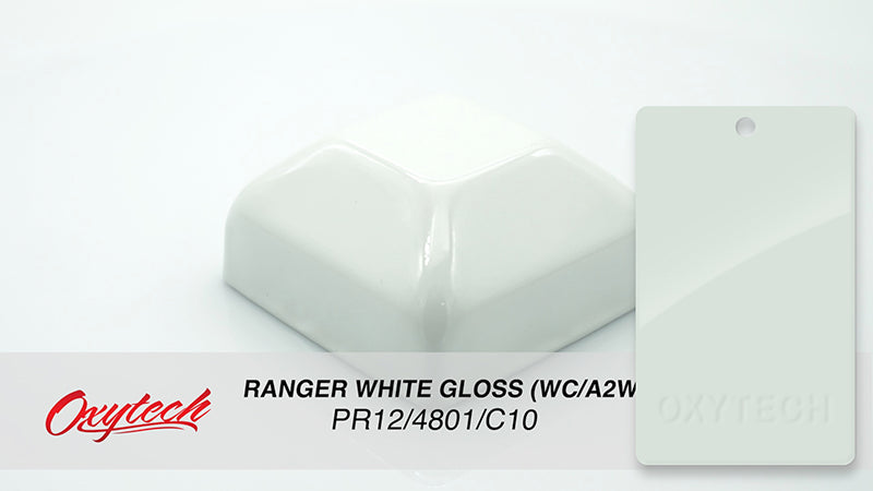 RANGER WHITE GLOSS (A2W Cool White) colour sample panel