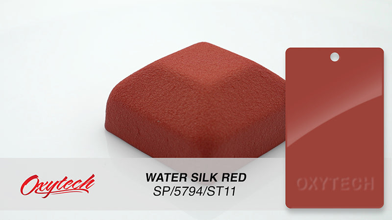 WATER SILK RED colour sample panel